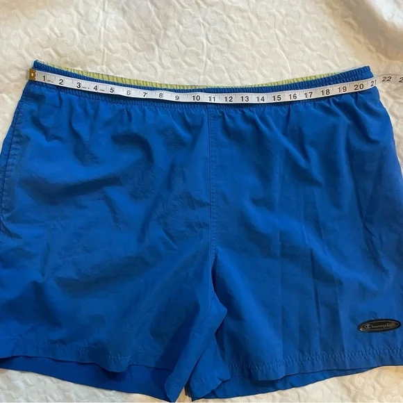 Champion Men’s Blue Swim Trucks Fully Lined XL Pockets Beach Pool Summer Netting - Picture 5 of 9